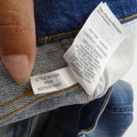 Madewell 9" High Rise Skinny Jeans Women Size 26 Rip New York Wash Denim K1868 - Picture 10 of 15